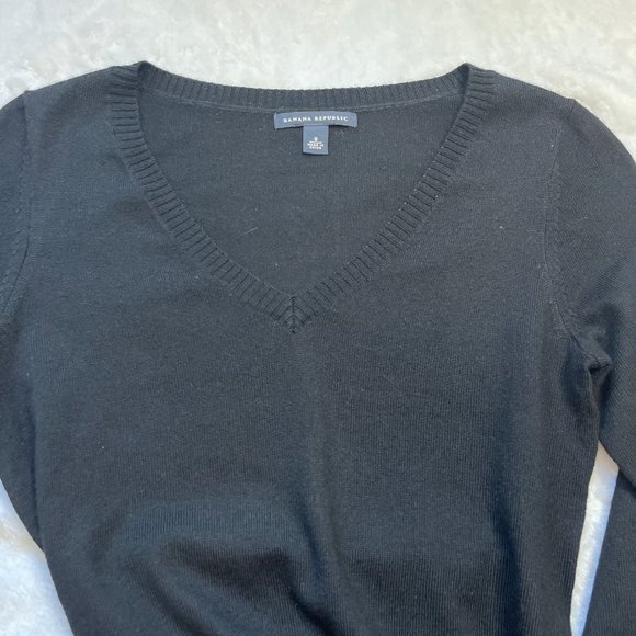 Banana Republic Women's Black Merino Wool Blend Sweater Dress Size Small - Picture 9 of 11